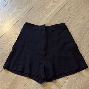 Acne Black High-Waisted Shorts 34